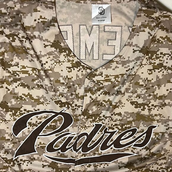 MLB San Diego Padres Matt Kemp #27 Camo Jersey XL Made In China - Picture 4 of 4